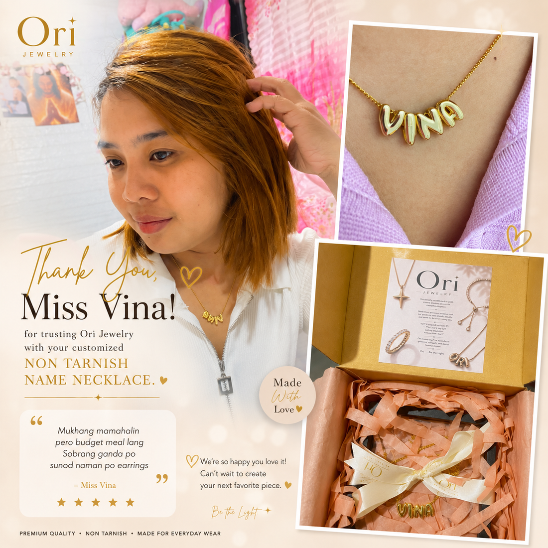 Ms. Vina's Customized Bubble Necklace