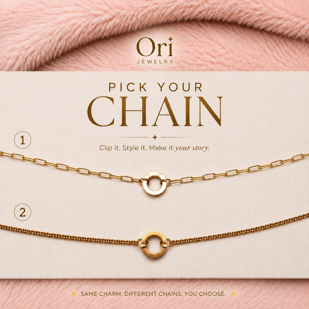 Ori Initial Clip Necklace
