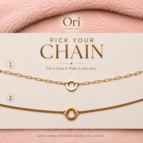 Ori Initial Clip Necklace